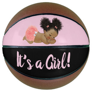 Ethik Baby Duwer Gender Reveal Girl Pink Basketball