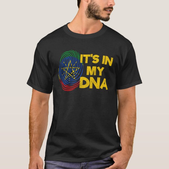 Ethiopia Ethiopian DNA Africa Flag Proud Love Mela T-Shirt (Vorderseite)