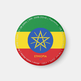 Ethiopia-Flaggen-Magnet Magnet