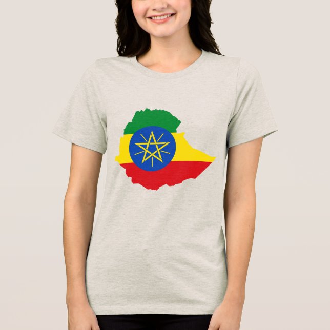 ETHIOPIA Special Tourist Geschenk Klassisch Tri-Blend Shirt (Vorderseite)