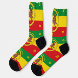 Ethiopian Imperial Style Haile Selassie Jah Rasta Socken