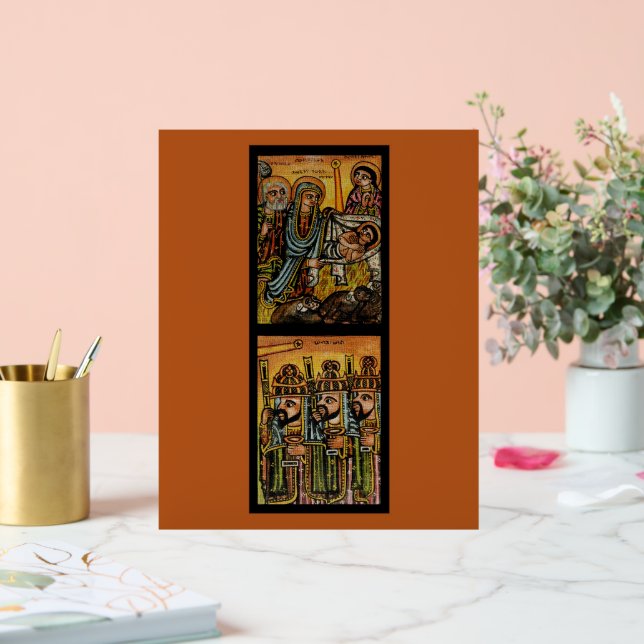 Ethiopian Nativity Icon Acrylschild (Hochzeit)
