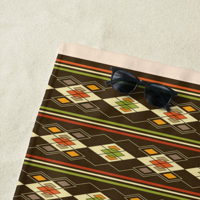 Ethiopian Tebeb Pattern Strandtuch (Beispiel)