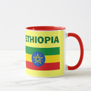 Ethiopiav- UND Code-Flaggen-Tasse Tasse