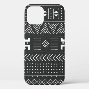 Ethische Struktur der Stämme Schwarz/Weiß mit geom Case-Mate iPhone Hülle