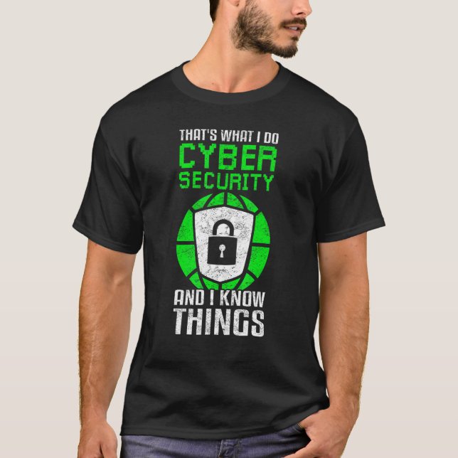 Ethischer Hacker Network Security Specialist & Cyb T-Shirt (Vorderseite)