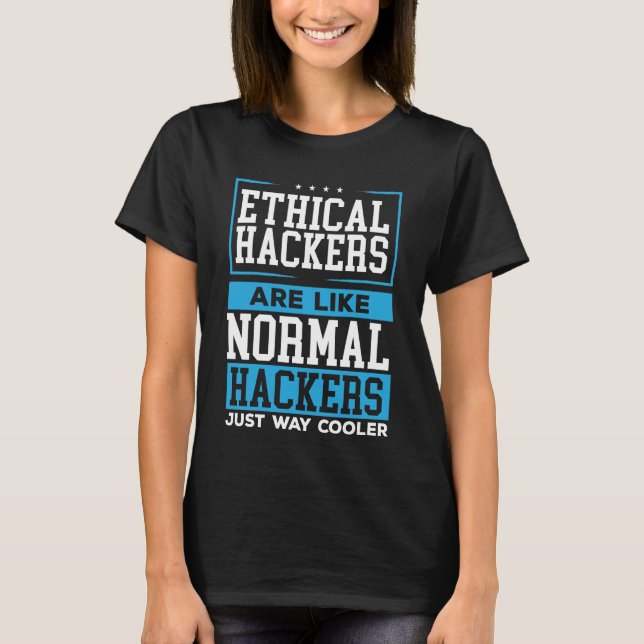 Ethischer Hacker-Programmierer Online-Cybersicherh T-Shirt (Vorderseite)