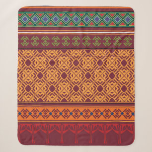 Ethisches nahtloses Stammmuster Sherpadecke