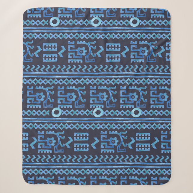 Ethisches Stammesmuster 8 Sherpadecke (Vorderseite)