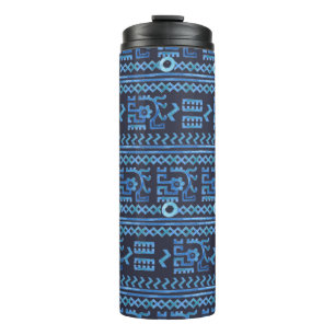 Ethisches Stammesmuster 8 Thermosbecher