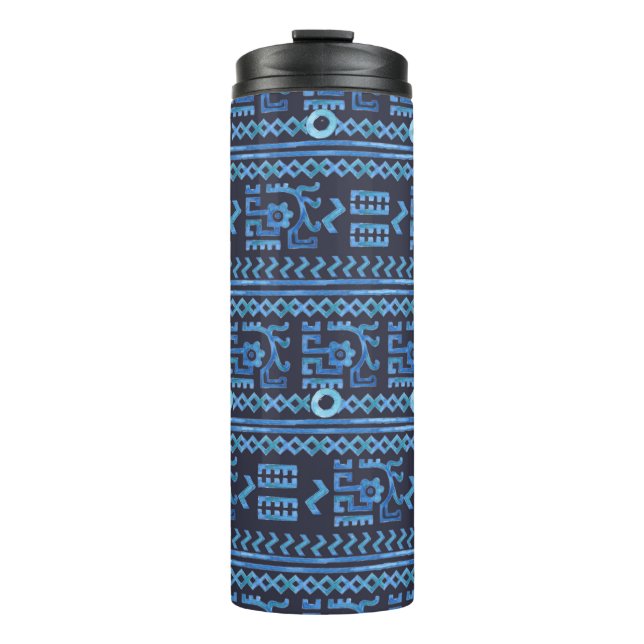 Ethisches Stammesmuster 8 Thermosbecher (Vorderseite)