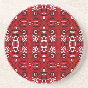 Ethnic Abstrakt Vintag Boho Tile Getränkeuntersetzer