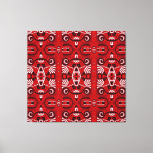 Ethnic Abstrakt Vintag Boho Tile Leinwanddruck