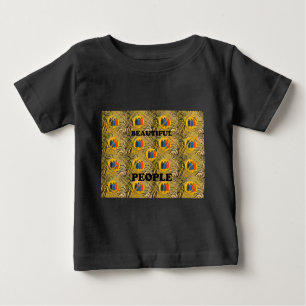 Ethnic African Art Design Print: Schöne Menschen Baby T-shirt