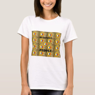 Ethnic African Art Design Print: Schöne Menschen T-Shirt