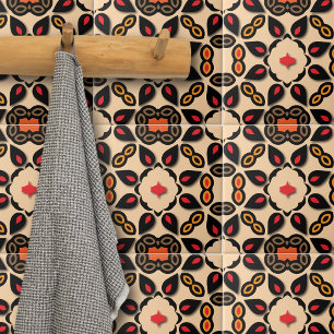 Ethnic Arabesque Symmetrisches geometrisches Muste Fliese