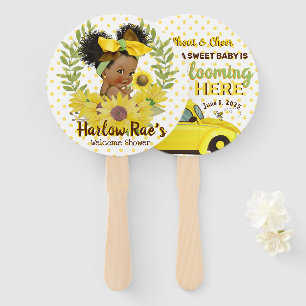 Ethnic Baby Girl Yellow Sunflower Baby Show Ha Fächer