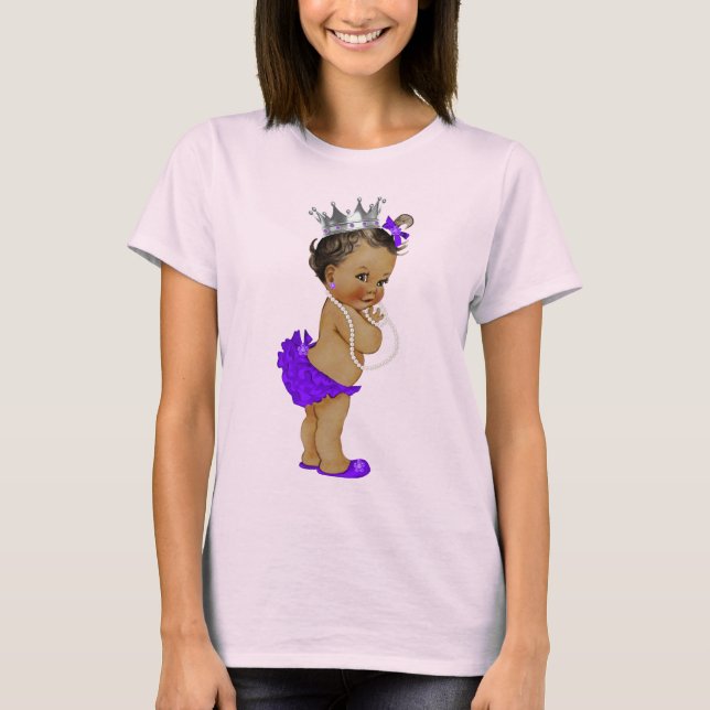 Ethnic Baby Princess and Pearls T-Shirt (Vorderseite)