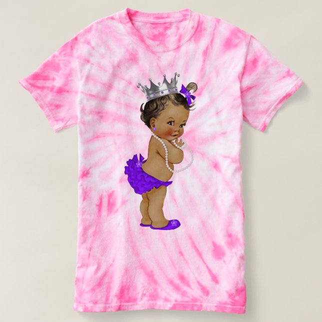 Ethnic Baby Princess and Pearls T-Shirt (Design vorne)