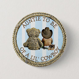 Ethnic Bald zu Tante eines Lil Cowboy Button