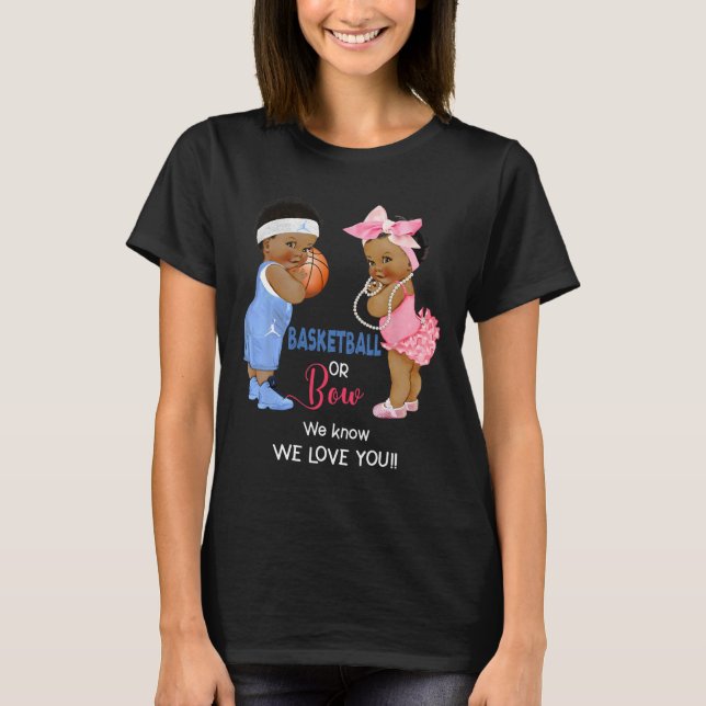 Ethnic Basketball oder Bow Wir wissen, wir Liebe S T-Shirt (Vorderseite)