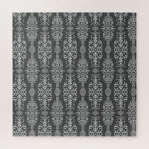 Ethnic Boho Chic: Nahtloses Stammesdesign Puzzle