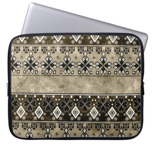 Ethnic Boho Grunge: farbenfrohe Muster Laptopschutzhülle