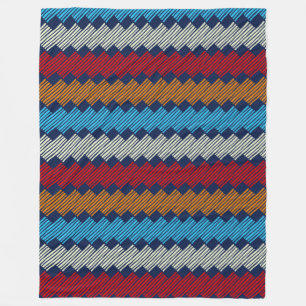 Ethnic Boho Pattern Lace Stickerei auf Stoff Fleecedecke