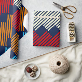 Ethnic Boho Pattern Lace Stickerei auf Stoff Geschenkpapier