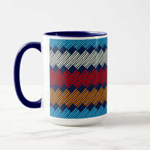 Ethnic Boho Pattern Lace Stickerei auf Stoff Tasse