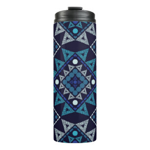 Ethnic Boho Stickerei Seamless Muster Thermosbecher