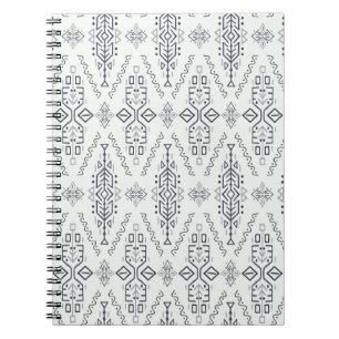 Ethnic Boho: Trendy Hand Gezeichnet Nahtlos. Notizblock