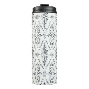 Ethnic Boho: Trendy Hand Gezeichnet Nahtlos. Thermosbecher