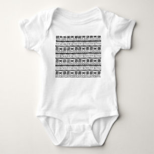 Ethnic Boho Tribal Art Print Baby Strampler