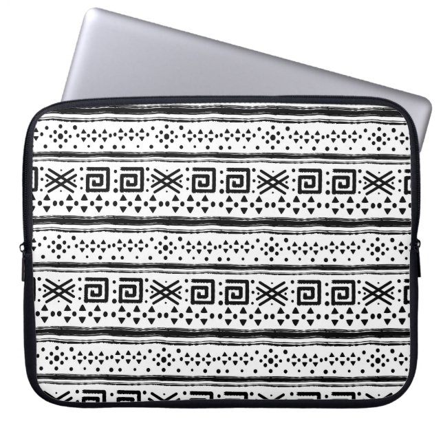 Ethnic Boho Tribal Art Print Laptopschutzhülle (Vorderseite)