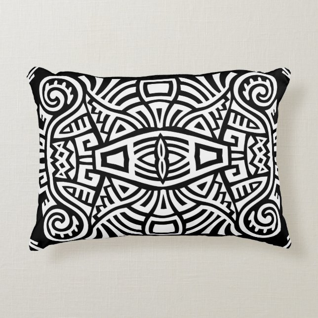 Ethnic Boho: Vintag Trendy Dekokissen (Vorderseite)