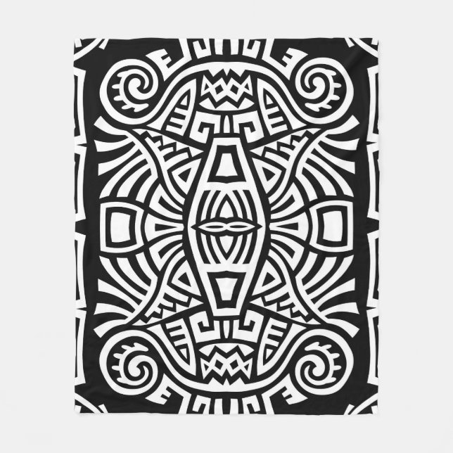 Ethnic Boho: Vintag Trendy Fleecedecke (Vorderseite)