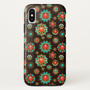 Ethnic Brooches Nahtloses Muster Case-Mate iPhone Hülle