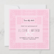 Ethnic Design Custom Ankündigung Datum freihalten