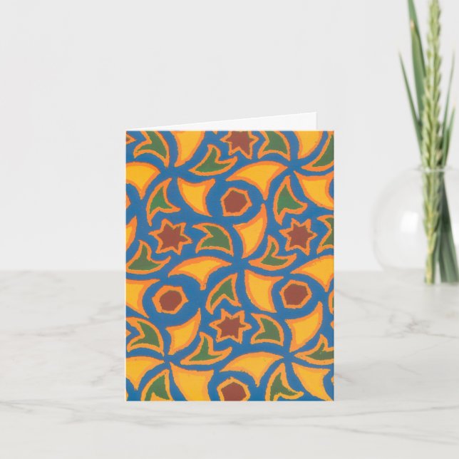 Ethnic Design 'Danke' Notecard Dankeskarte (Vorderseite)