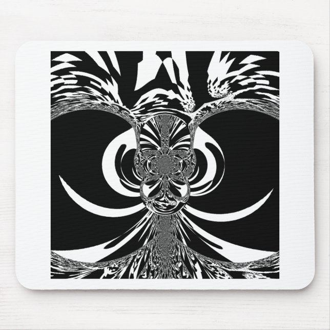 Ethnic Design Urban einzigartig klassisch Schwarz- Mousepad (Vorne)