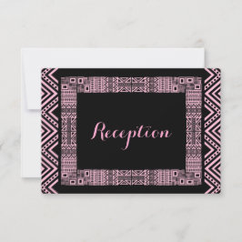 Ethnic Design Wedding Reception Cards #3 Einladung