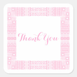 Ethnic Design Wedding Vielen Dank Stickers 1