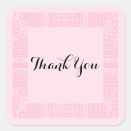 Ethnic Design Wedding Vielen Dank Stickers 2