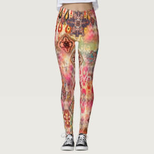 Ethnic Digital Abstrakt Seamless Muster Leggings