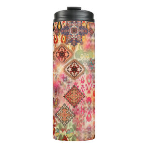 Ethnic Digital Abstrakt Seamless Muster Thermosbecher