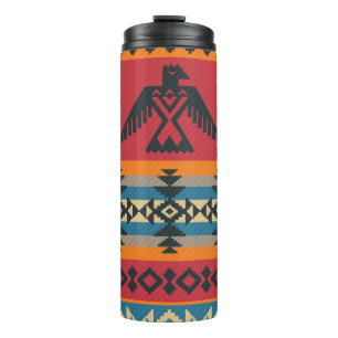 Ethnic Eagles Tribal Vintages Muster Thermosbecher