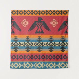 Ethnic Eagles Tribal Vintages Muster Wandteppich