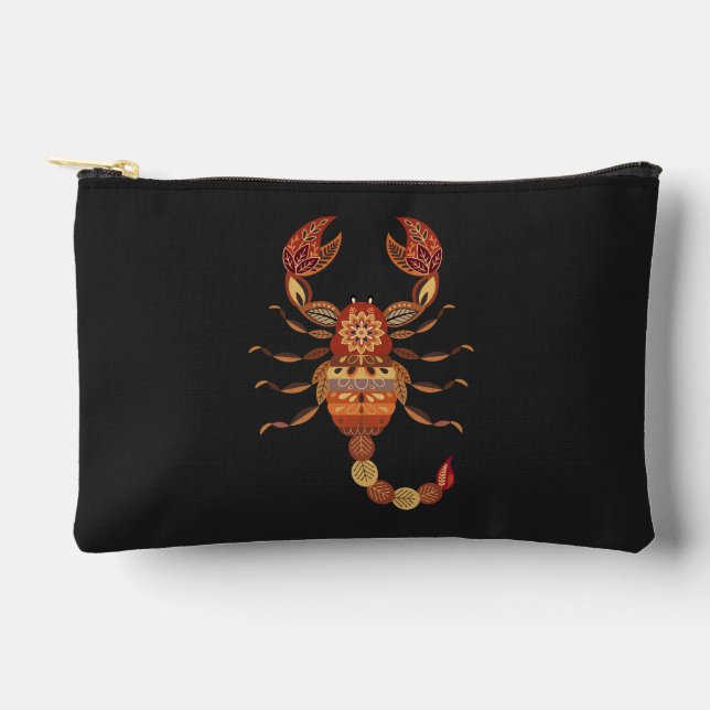 Ethnic Floral Scorpion Zubehörtasche (Vorderseite)