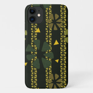 Ethnic Green Brown African Gemustert Case-Mate iPhone Hülle